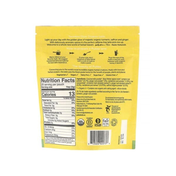 Pukka Herbs, Turmeric Glow Organic Latte_02